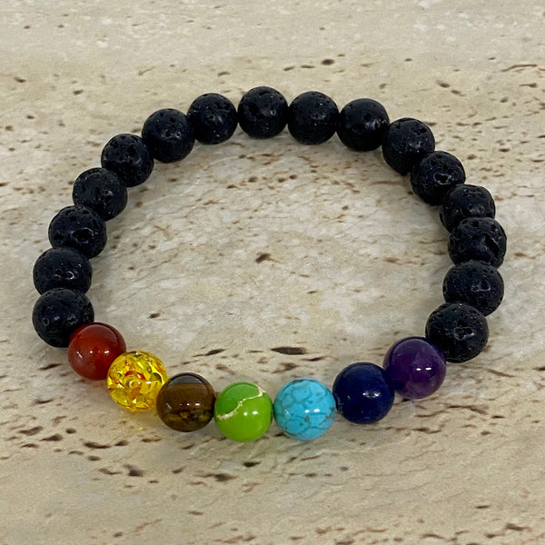 7 chakra lava rock