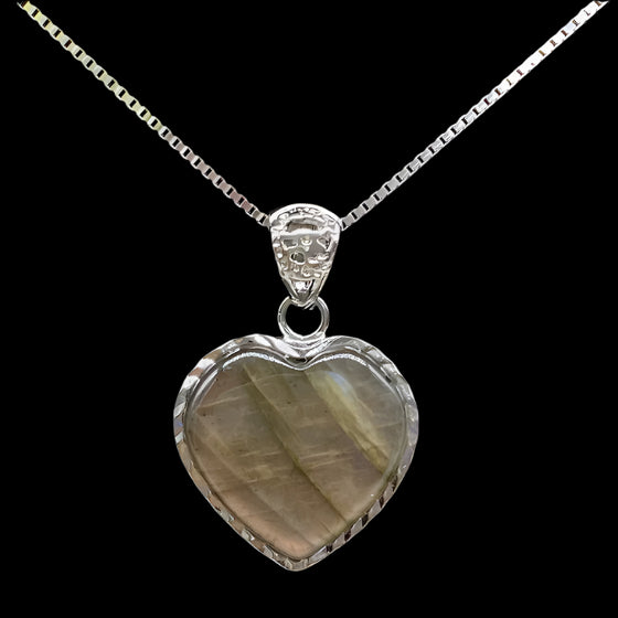 Labradorite Heart Necklace