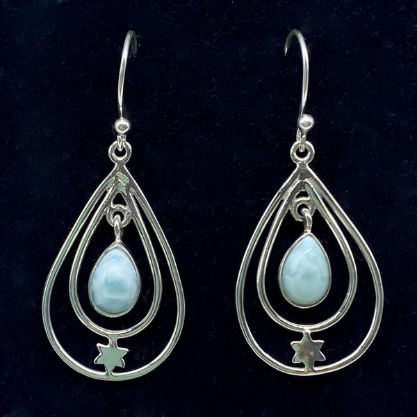 Larimar Decorative Earrings