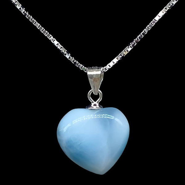 Larimar Heart Necklace