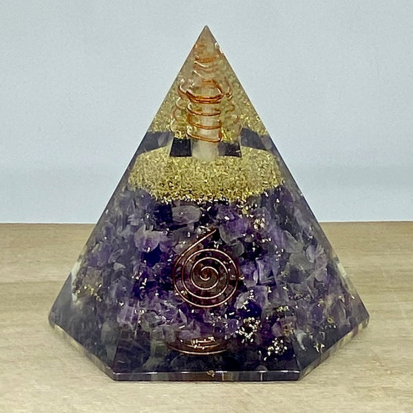 Amethyst Orgonite Cone