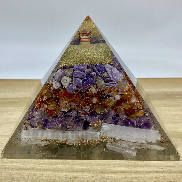 XL Orgonite Pyramid - #1 - Coil