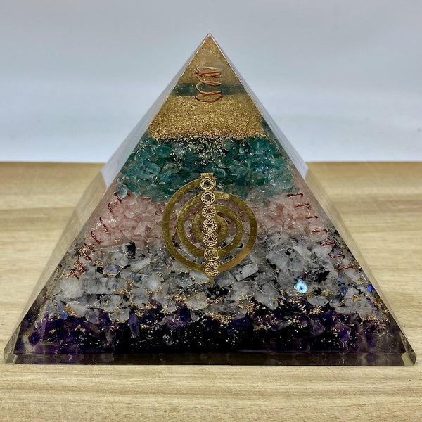 XL Orgonite Pyramid - #2 - Chakra