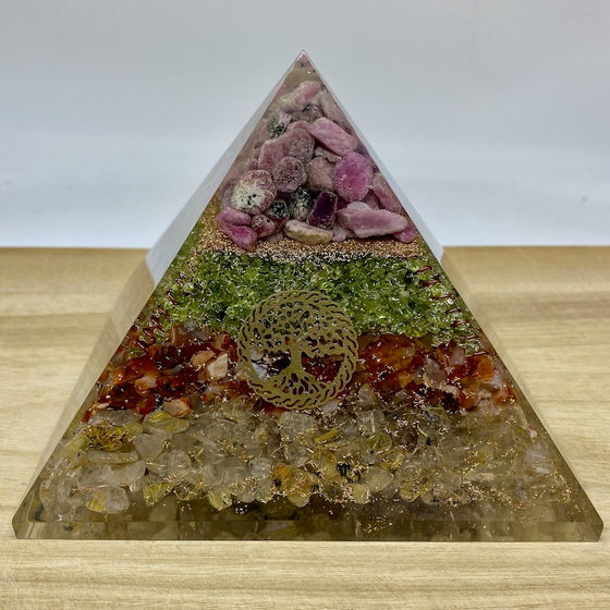 XL Orgonite Pyramid - #3 - Tree of Life