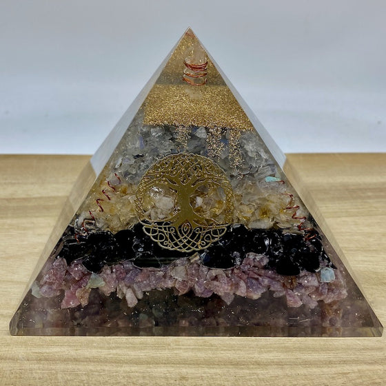 XL Orgonite Pyramid - #4 - Tree of Life