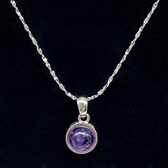 Amethyst Pendant Necklace