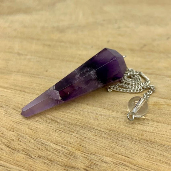 Amethyst Crystal Pendulum