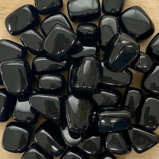 Tumbled Stones - Black Obsidian | Earth & Soul