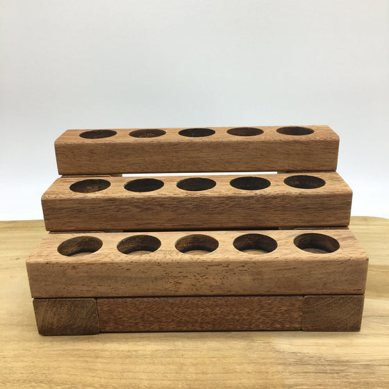 wooden essential oil stand 15 hole