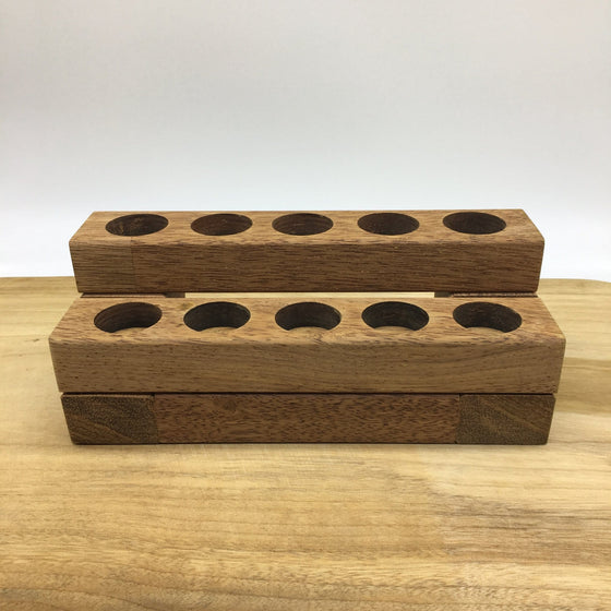 wooden essential oil stand 10 hole
