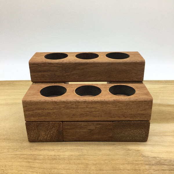 wooden essential oil stand 6 hole