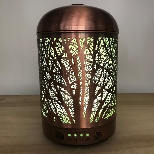 Aroma Diffuser Lantern - Forest Green Light