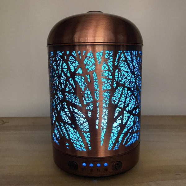 Aroma Diffuser Lantern - Forest Turquoise Light