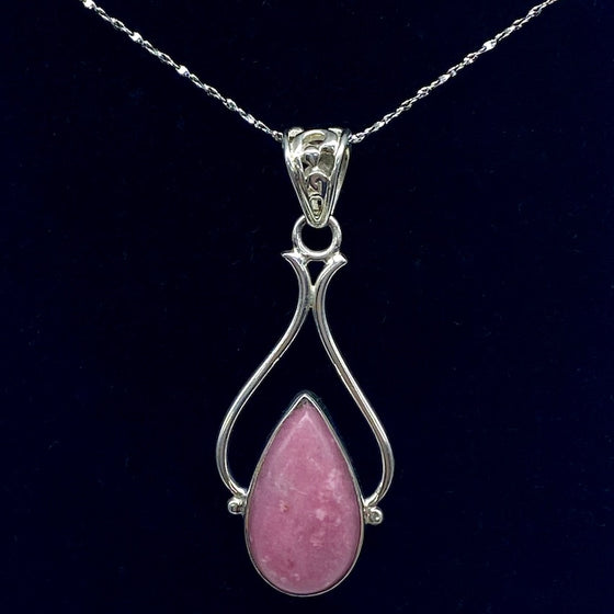 Pink Petalite Pendant Necklace