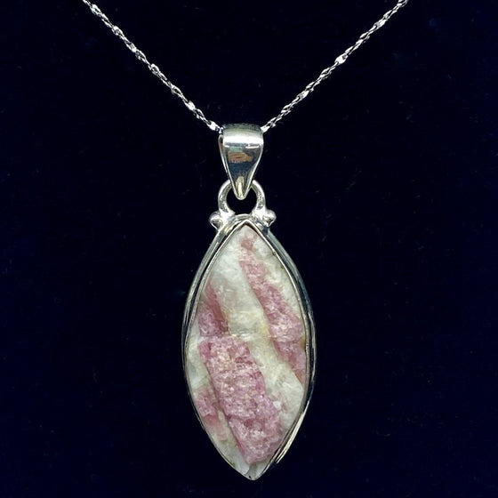 Pink Tourmaline Pendant Necklace