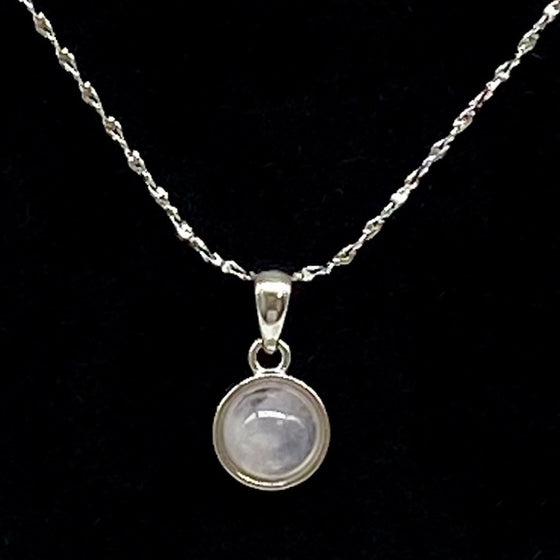 Rose Quartz Pendant Necklace