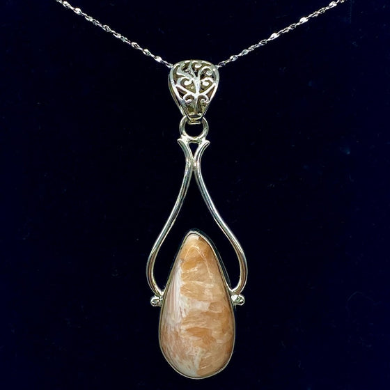 Scolecite Pendant Necklace