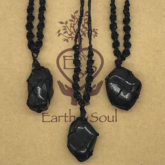 Shungite Polished Crystal Necklace