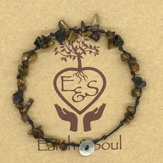 Tiger Eye Crystal Anklet